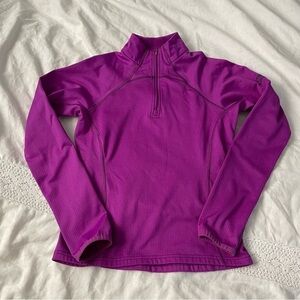 Outdoor Research XS/SMALL LT Zip Top Radiant Purple Waffle lining
